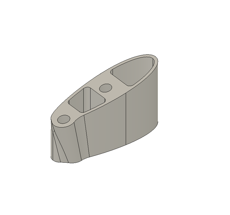 CAD drawing of a bike part