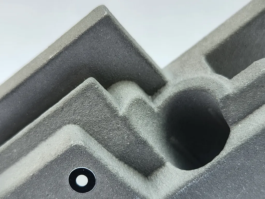 SLS Metal 3D Printed Part Upclose Metal 3D Print